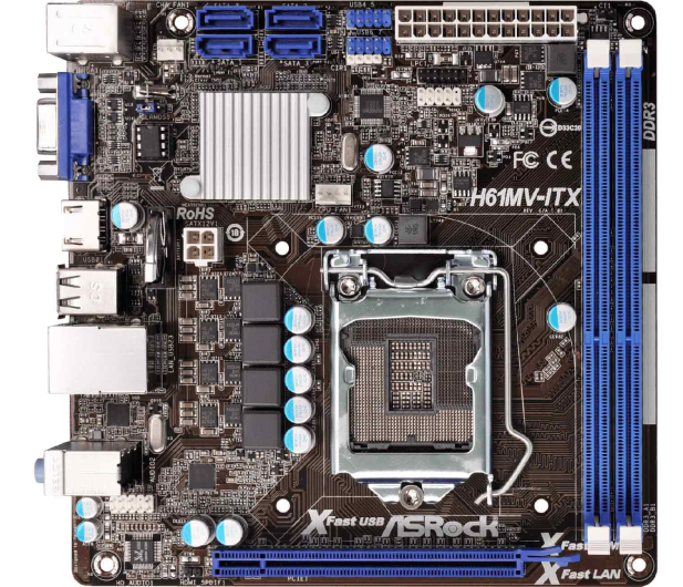 ASRock H61MV-ITX (H61 PCI-E DDR3) - 127175 - zdjęcie 2